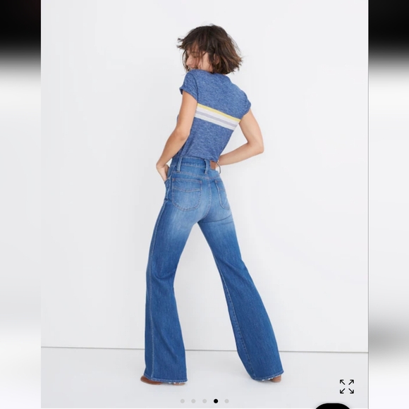 Madewell Blue Straight Leg Jeans - Picture 9 of 11